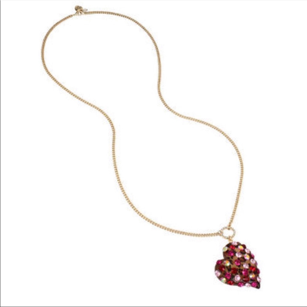 Betsey Johnson Leopard Roses Necklaces